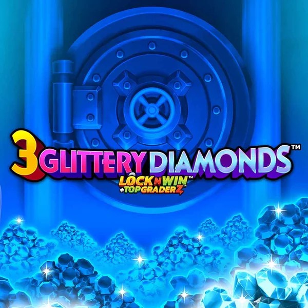3 Glittery Diamonds slot logo by PearFiction Studios at 30bet Casino
