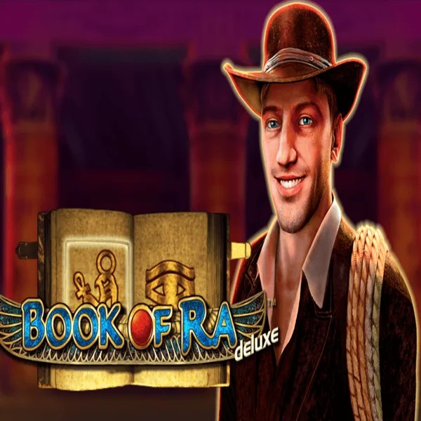 Book of Ra Deluxe casino game by Novomatic – featured logo at 30bet Casino