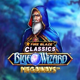 Fire Blaze Blue Wizard Megaways logo by Rarestone Gaming 30bet Casino