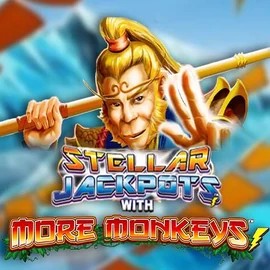 Official Jackpots logo: Stellar Jackpots with More Monkeys by Lightning Box Game at 30bet Casino