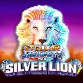 Stellar Jackpots with Silver Lion slot visual from Lightning Box Game available on 30betcasino.org